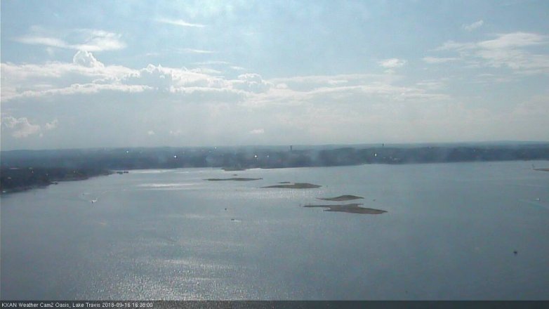Lake Travis webcam, September 16, 2018 3:40 PM CT
