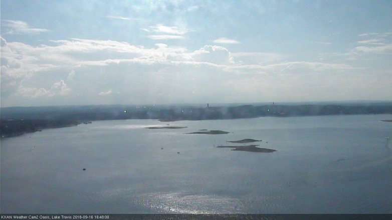 Lake Travis webcam, September 16, 2018 3:50 PM CT