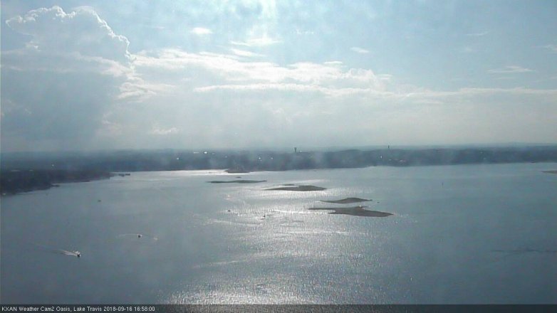 Lake Travis webcam, September 16, 2018 4:00 PM CT