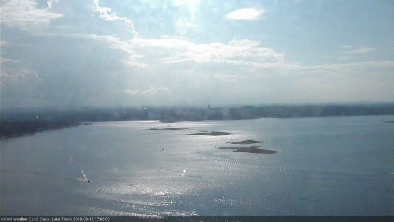 Lake Travis webcam, September 16, 2018 4:05 PM CT