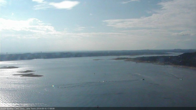 Lake Travis webcam, September 16, 2018 4:10 PM CT