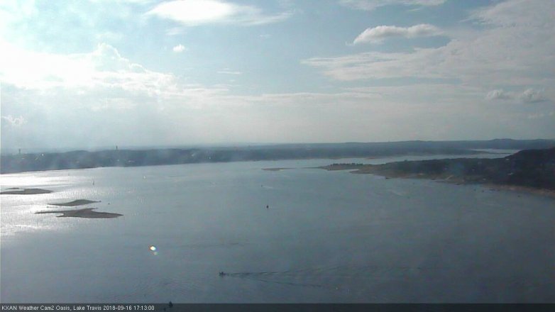 Lake Travis webcam, September 16, 2018 4:15 PM CT