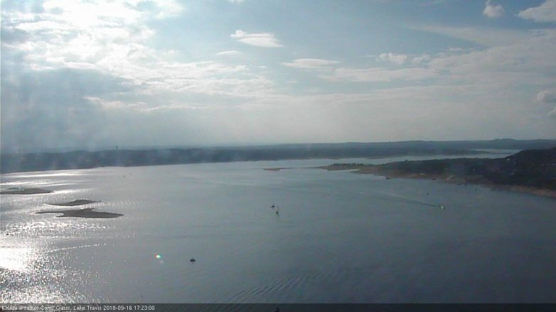 Lake Travis webcam, September 16, 2018 4:25 PM CT