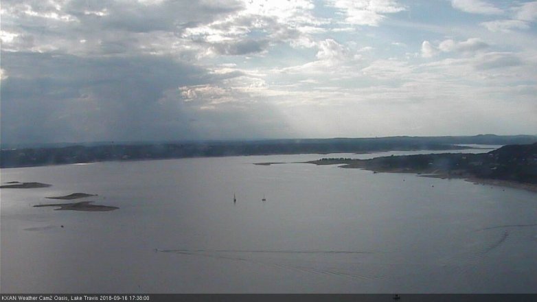 Lake Travis webcam, September 16, 2018 4:40 PM CT