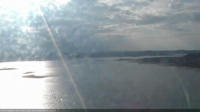 Lake Travis webcam, September 16, 2018 4:50 PM CT