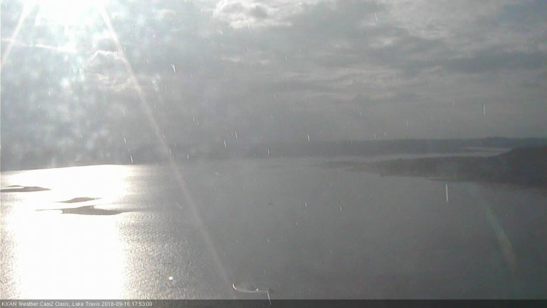 Lake Travis webcam, September 16, 2018 4:55 PM CT