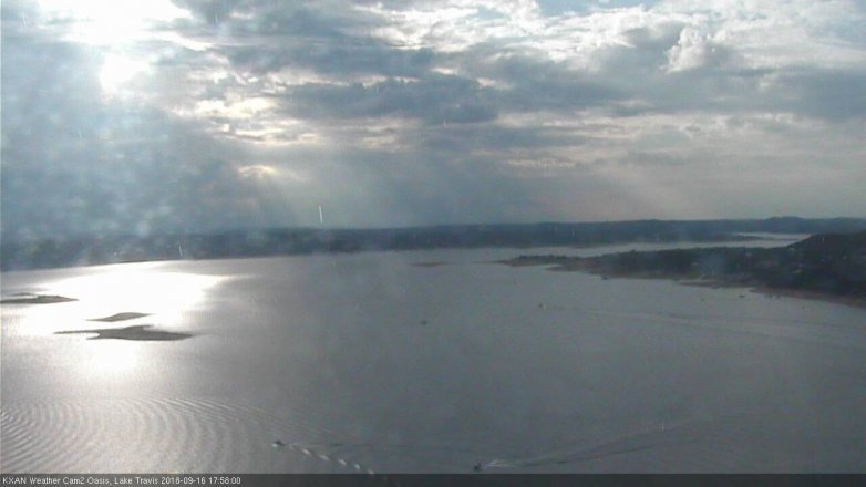 Lake Travis webcam, September 16, 2018 5:00 PM CT