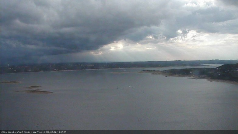 Lake Travis webcam, September 16, 2018 5:10 PM CT