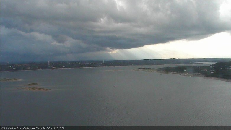 Lake Travis webcam, September 16, 2018 5:15 PM CT