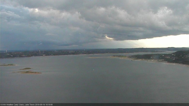 Lake Travis webcam, September 16, 2018 5:20 PM CT