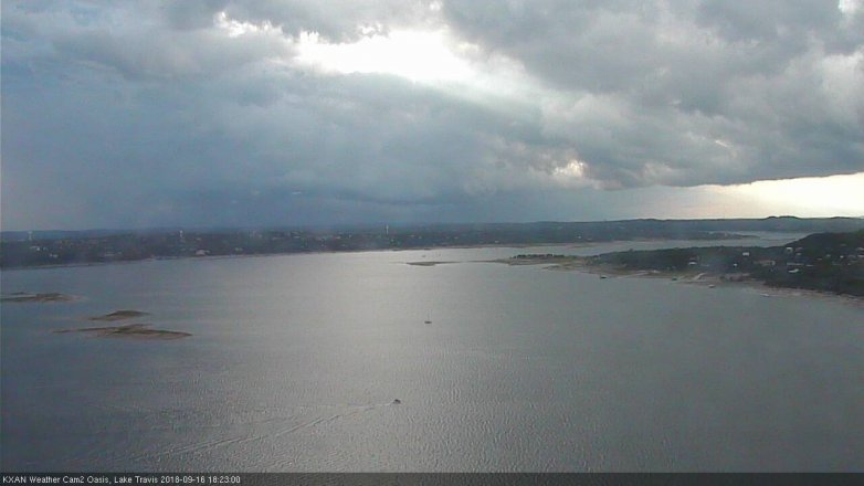 Lake Travis webcam, September 16, 2018 5:25 PM CT