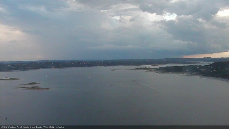 Lake Travis webcam, September 16, 2018 5:40 PM CT