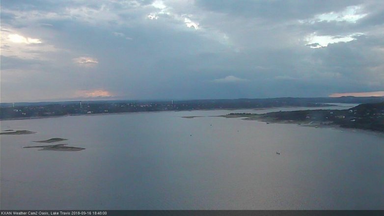 Lake Travis webcam, September 16, 2018 5:50 PM CT