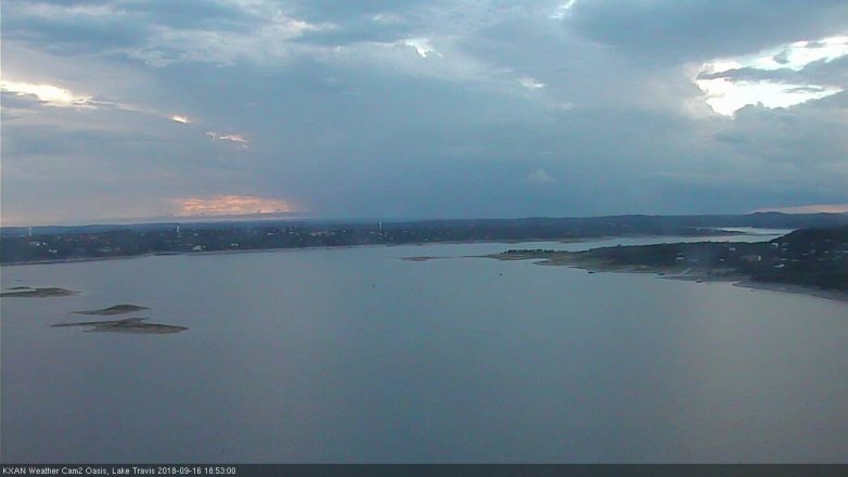 Lake Travis webcam, September 16, 2018 5:55 PM CT