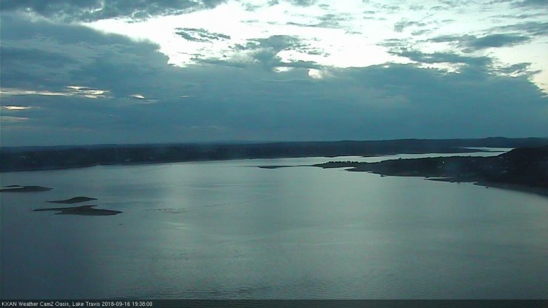 Lake Travis webcam, September 16, 2018 6:40 PM CT