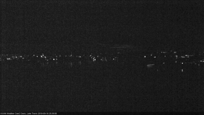 Lake Travis webcam, September 16, 2018 7:40 PM CT