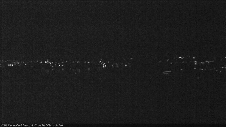 Lake Travis webcam, September 16, 2018 7:50 PM CT