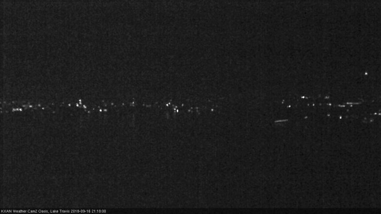 Lake Travis webcam, September 16, 2018 8:20 PM CT