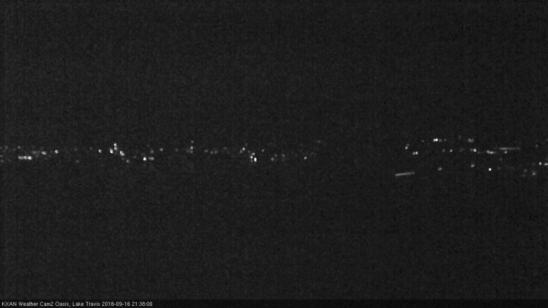 Lake Travis webcam, September 16, 2018 8:40 PM CT