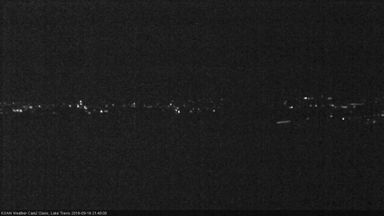 Lake Travis webcam, September 16, 2018 8:50 PM CT