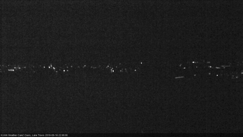 Lake Travis webcam, September 16, 2018 9:10 PM CT