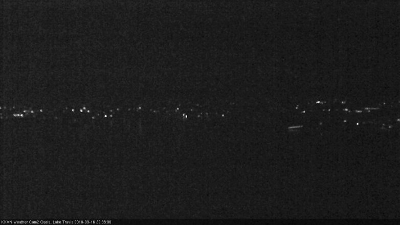 Lake Travis webcam, September 16, 2018 9:40 PM CT