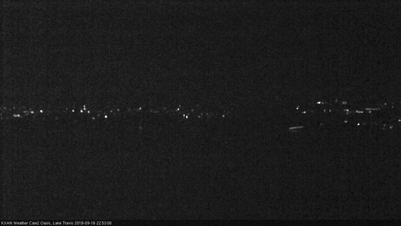 Lake Travis webcam, September 16, 2018 9:55 PM CT