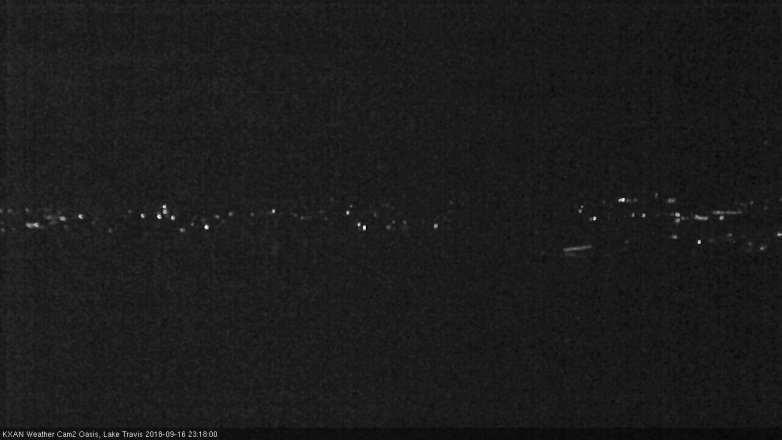 Lake Travis webcam, September 16, 2018 10:20 PM CT