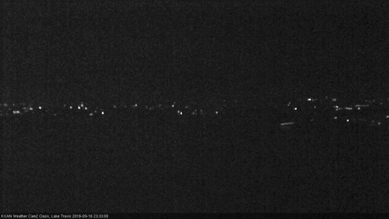 Lake Travis webcam, September 16, 2018 10:35 PM CT