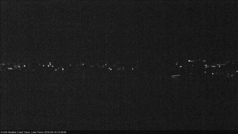 Lake Travis webcam, September 16, 2018 10:40 PM CT