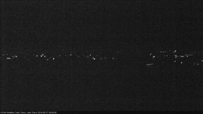 Lake Travis webcam, September 16, 2018 11:10 PM CT