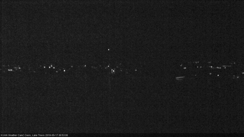 Lake Travis webcam, September 16, 2018 11:55 PM CT