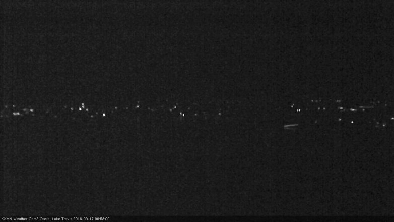 Lake Travis webcam, September 16, 2018 12:00 AM CT