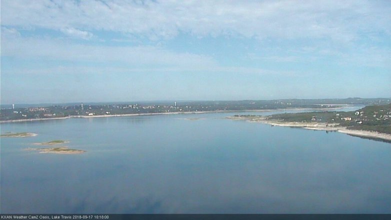Lake Travis webcam, September 17, 2018 9:20 AM CT