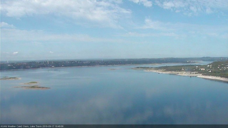 Lake Travis webcam, September 17, 2018 9:50 AM CT
