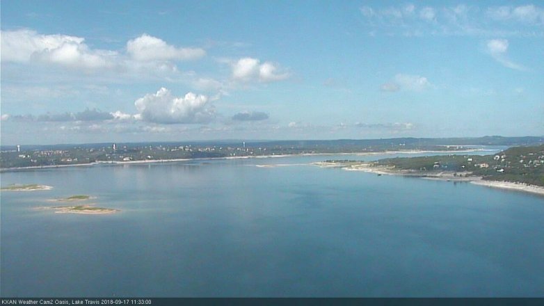 Lake Travis webcam, September 17, 2018 10:35 AM CT