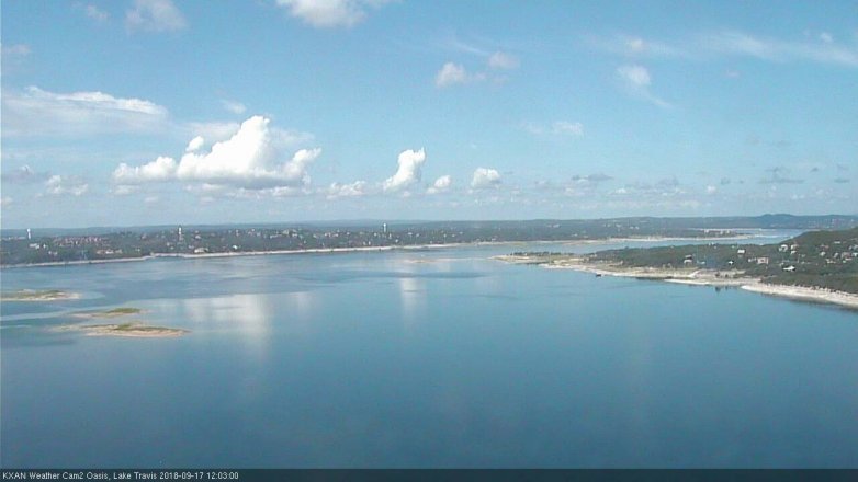 Lake Travis webcam, September 17, 2018 11:05 AM CT