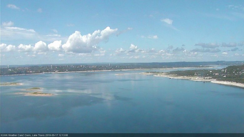 Lake Travis webcam, September 17, 2018 11:15 AM CT