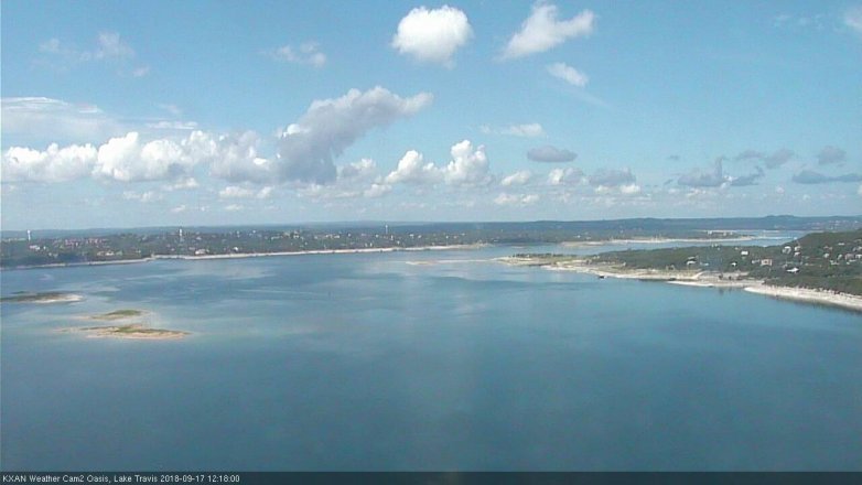 Lake Travis webcam, September 17, 2018 11:20 AM CT