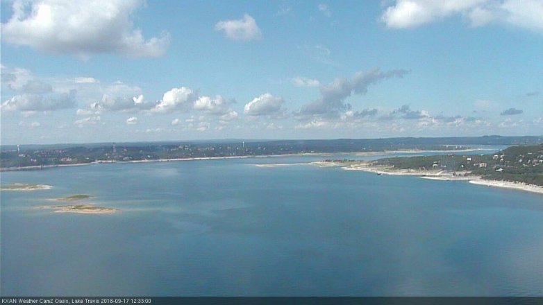 Lake Travis webcam, September 17, 2018 11:35 AM CT