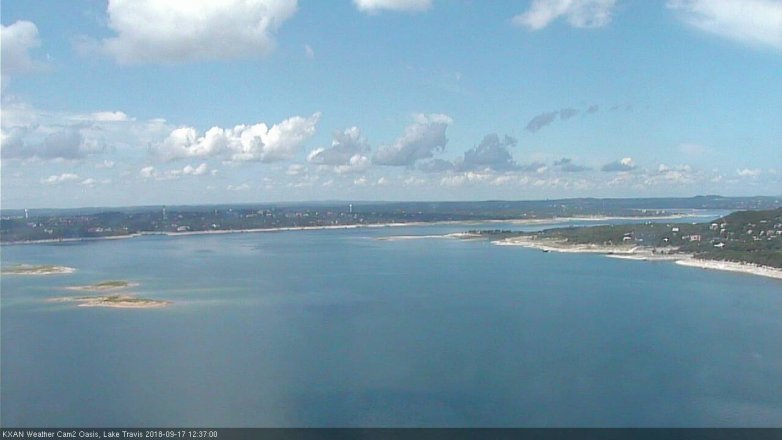 Lake Travis webcam, September 17, 2018 11:40 AM CT