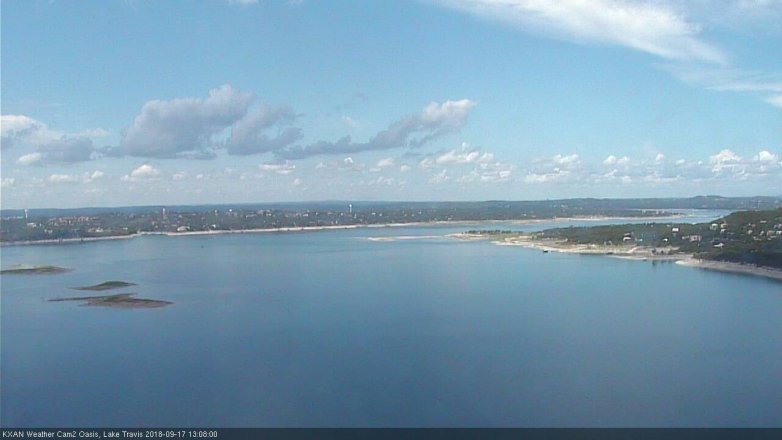 Lake Travis webcam, September 17, 2018 12:10 PM CT