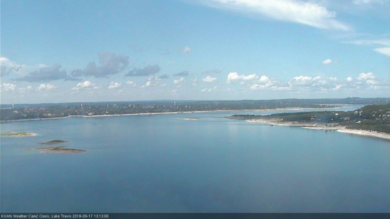 Lake Travis webcam, September 17, 2018 12:15 PM CT