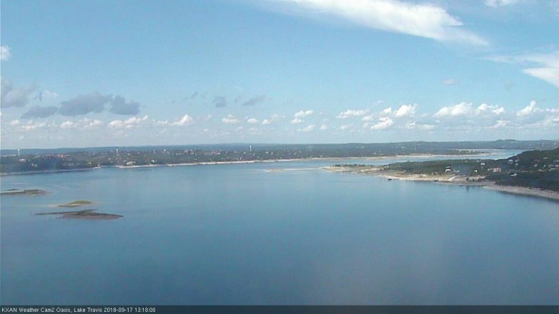 Lake Travis webcam, September 17, 2018 12:20 PM CT