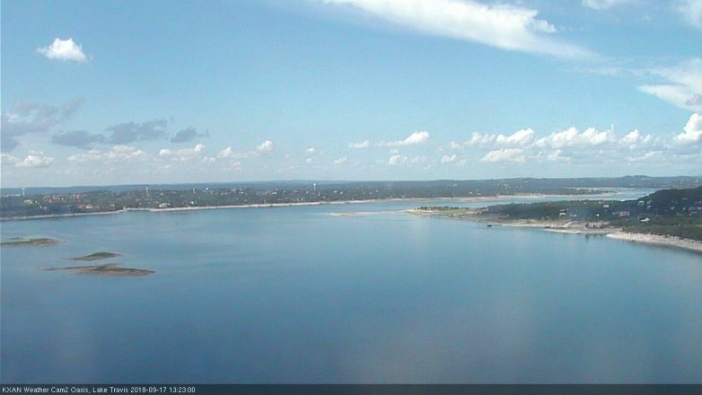 Lake Travis webcam, September 17, 2018 12:25 PM CT