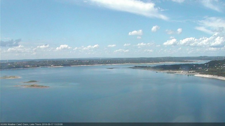 Lake Travis webcam, September 17, 2018 12:35 PM CT
