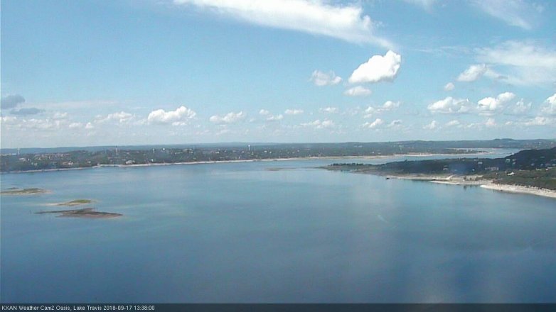 Lake Travis webcam, September 17, 2018 12:40 PM CT
