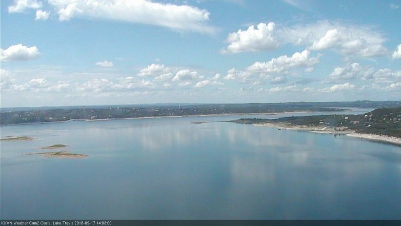Lake Travis webcam, September 17, 2018 1:05 PM CT