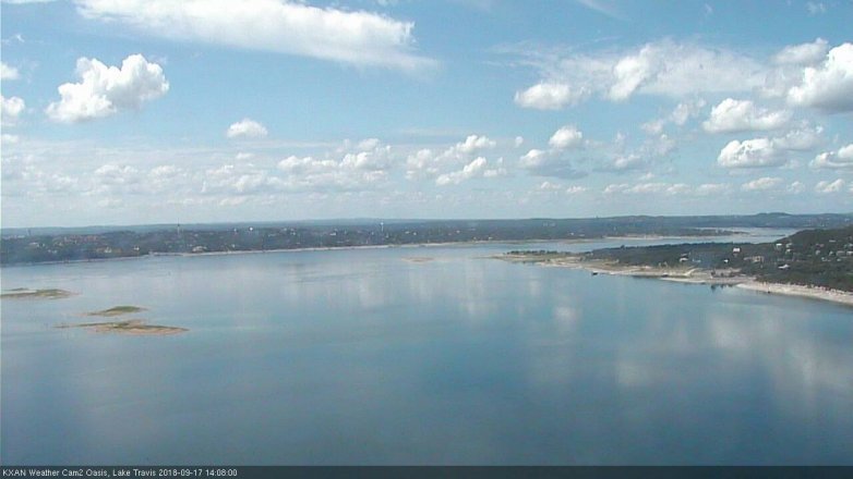 Lake Travis webcam, September 17, 2018 1:10 PM CT