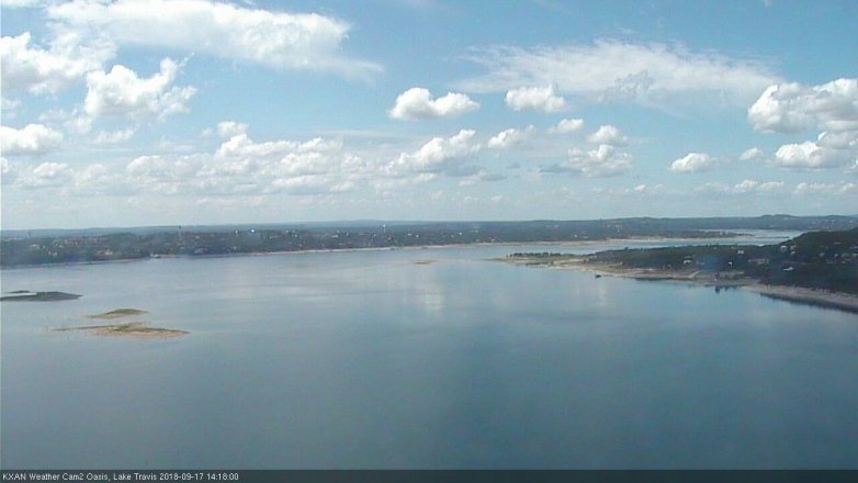 Lake Travis webcam, September 17, 2018 1:20 PM CT